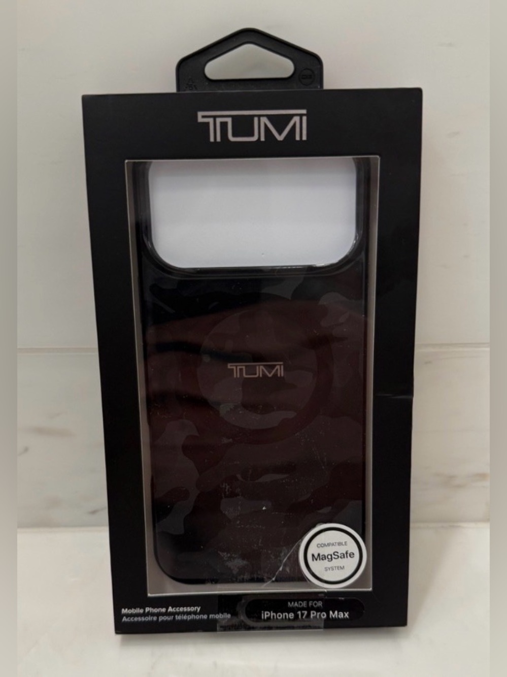 NIB Tumi Apple iPhone 17 Pro Max Phone Case - GLOSSY BLACK CAMO